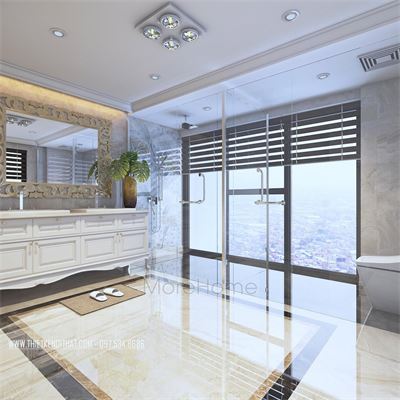 Mẫu cửa kính thủy lực đẹp cho biệt thự