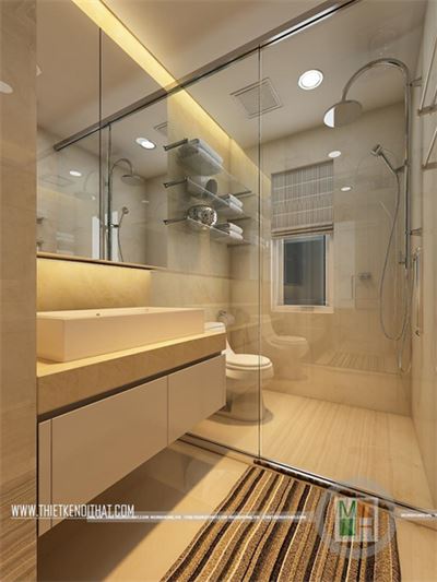 Mẫu cửa kính thủy lực tại chung cư golden place
