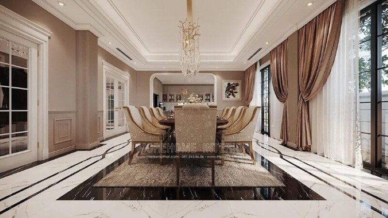 Bộ sưu tập ++ 16 mẫu phòng ăn đẹp  từ dịch vụ thiết kế nội thất Quảng Ninh 2022