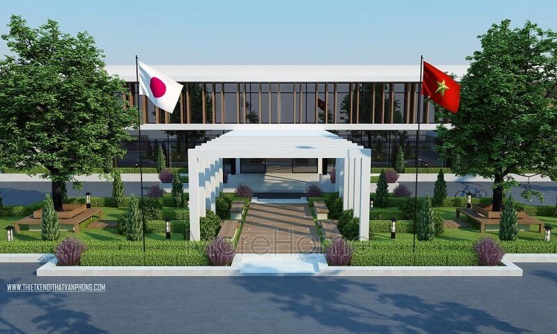 Thiết kế kiến trúc văn phòng kết hợp không gian xanh là một trong những xu hướng được yêu thích và ưa chuộng bởi mang đến không gian làm việc lí tưởng cho nhân viên công ty